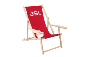 Liegestuhl mit Getränkehalter