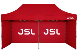 Faltpavillon HexaPremium 3x6 inkl. 3 Seitenwänden