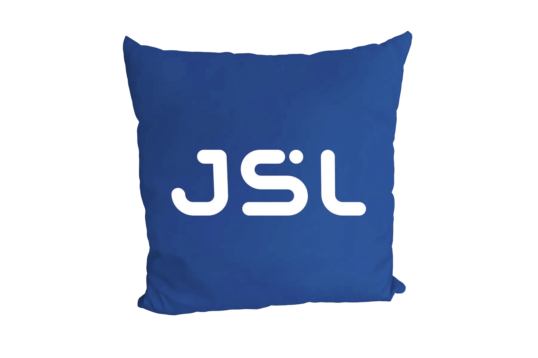Kissen mit Logo in Blau Blaues Kissen 40x40 cm mit individuellem Druck
